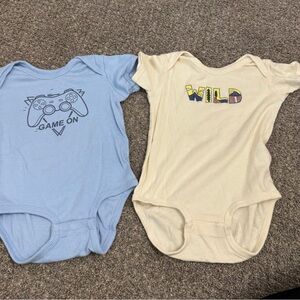 Blue and Cream Kids One Pieces Set